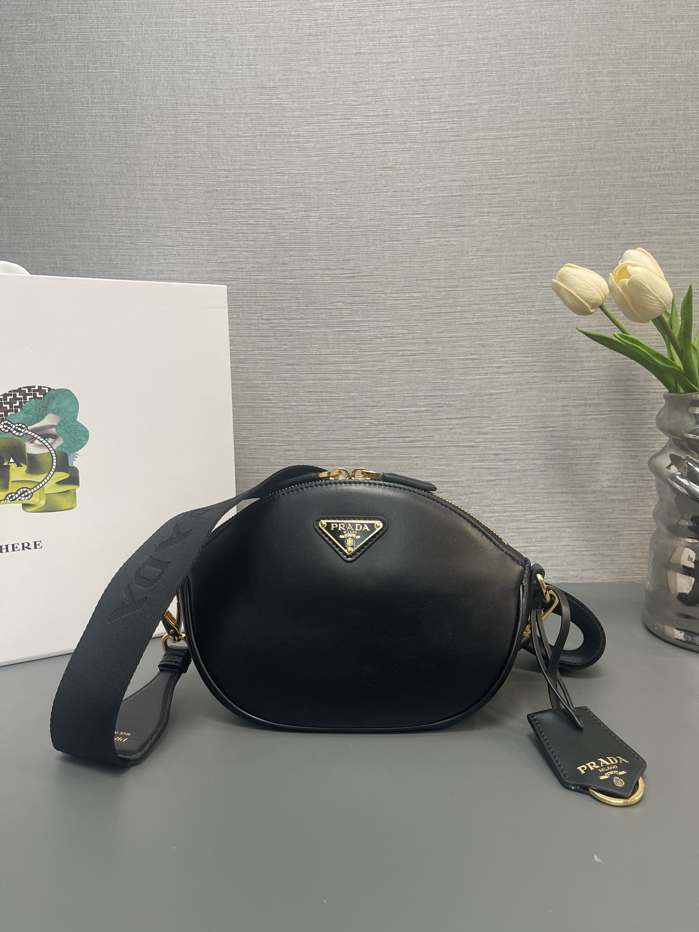 Prada Tassen handtassen Schoudertas Exclusief goedkoop
 Kalfsleer Koeienhuid Casual