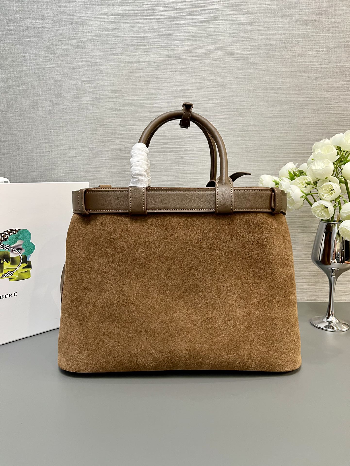 新作大サイズ磨砂皮ショッピングバッグ - DoubleBagシリーズ