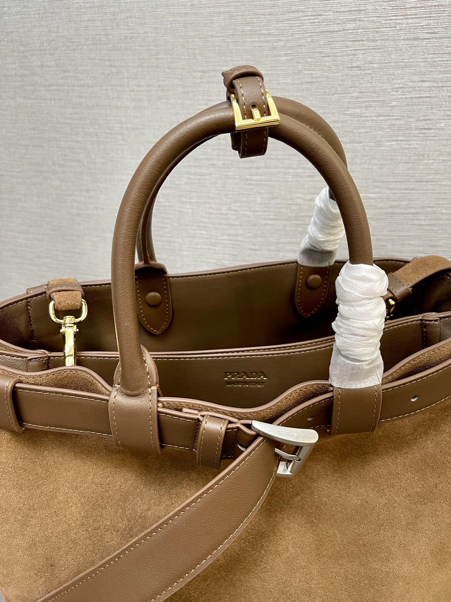 新作大サイズ磨砂皮ショッピングバッグ - DoubleBagシリーズ