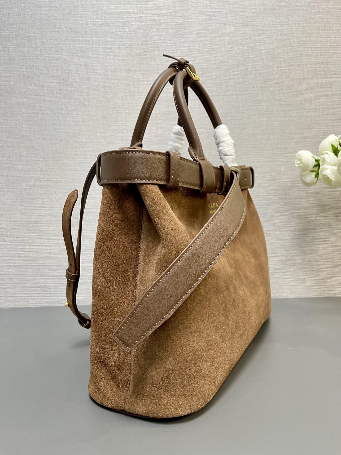 新作大サイズ磨砂皮ショッピングバッグ - DoubleBagシリーズ