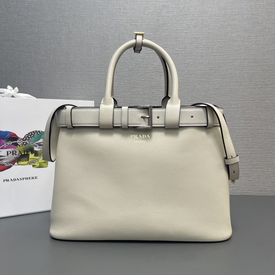 【Réplica de primera calidad】🌹Nuevo modelo (tamaño mediano 35CM) 1BA417 cinturón grande ha llegado[强][强]2024 nuevo Doub…