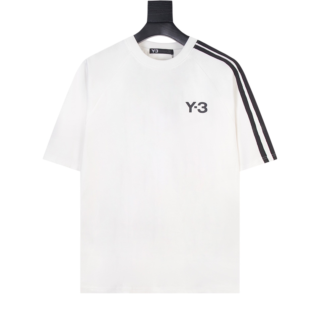 Y-3 XGS Y-3 Logo-Stamp T-shirts: Lightweight, Stylish, Unisex, Black and White, XS-L
