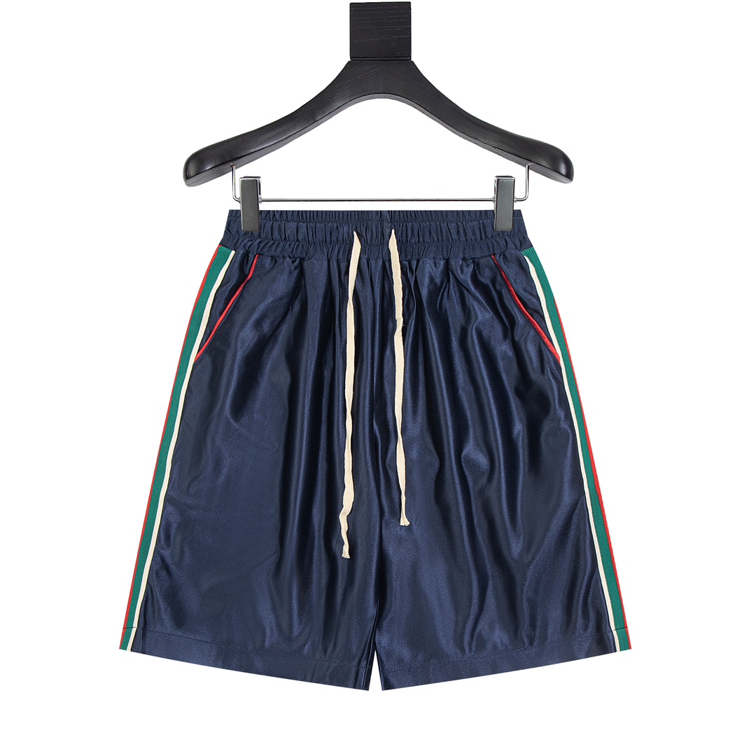 GUCCI/Gucci pantalones cortos de rayas rojas y verdes El modelo de conjunto que sale cada año, este año GUC sigue el di…