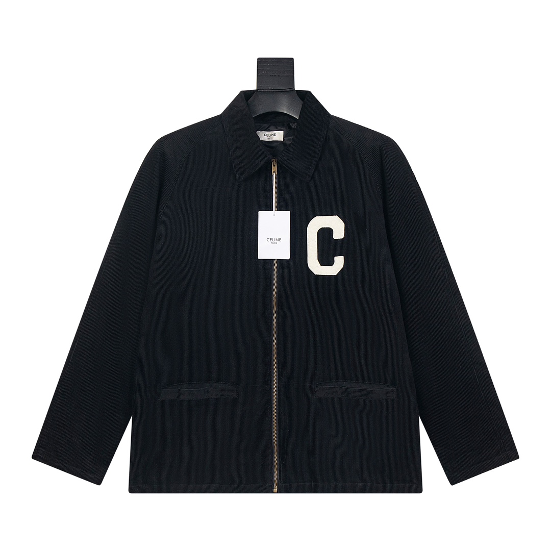 XGS Celine Cedar Zipper Jacket: Premium Cotton, Wool, and Copper Details