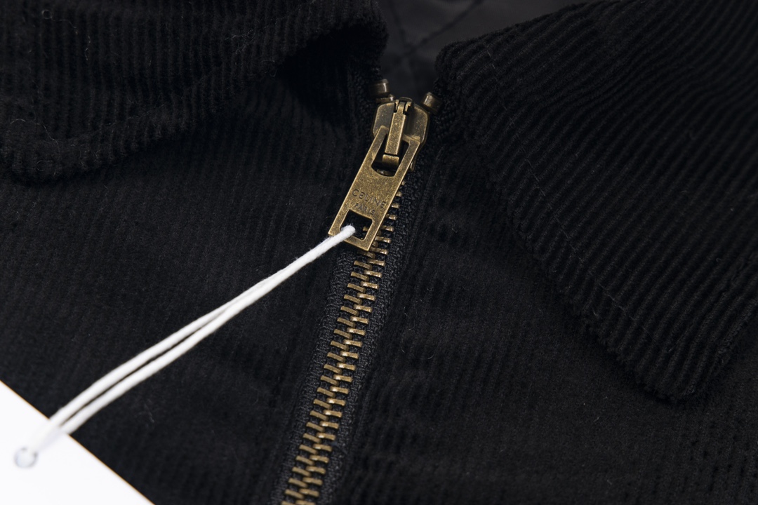 XGS Celine Cedar Zipper Jacket: Premium Cotton, Wool, and Copper Details - 图片 4