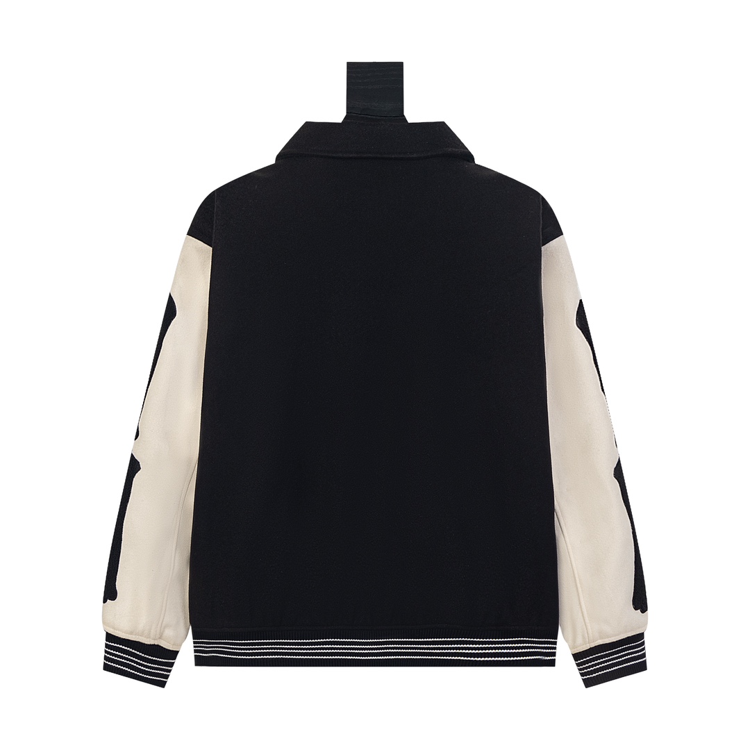 Luxurious XGS Amiri Wool Towel with Embroidery and Sleeve Bone Detail in Size XS-L - 图片 2