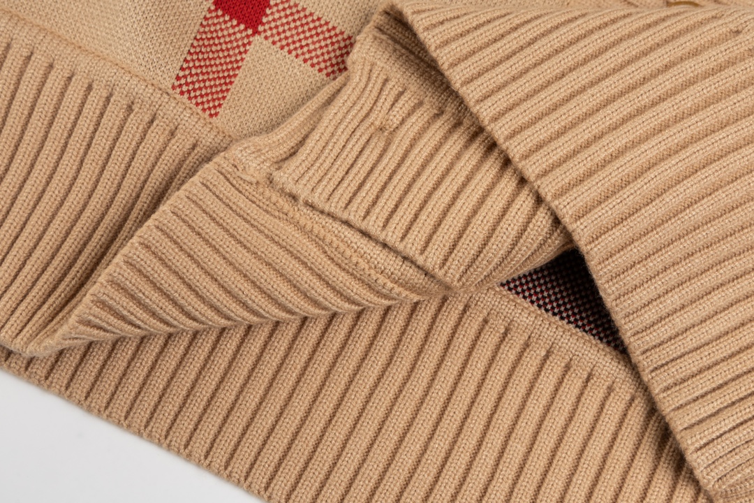 Burberry Wool Knit Shirt: Classic Retro Style with Modern Comfort and Elegance - 图片 8