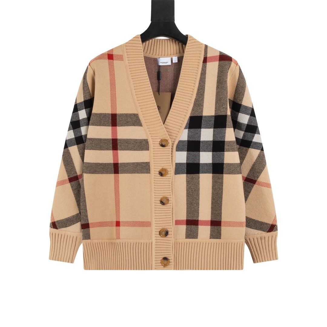 Burberry Wool Knit Shirt: Classic Retro Style with Modern Comfort and Elegance - 图片 1