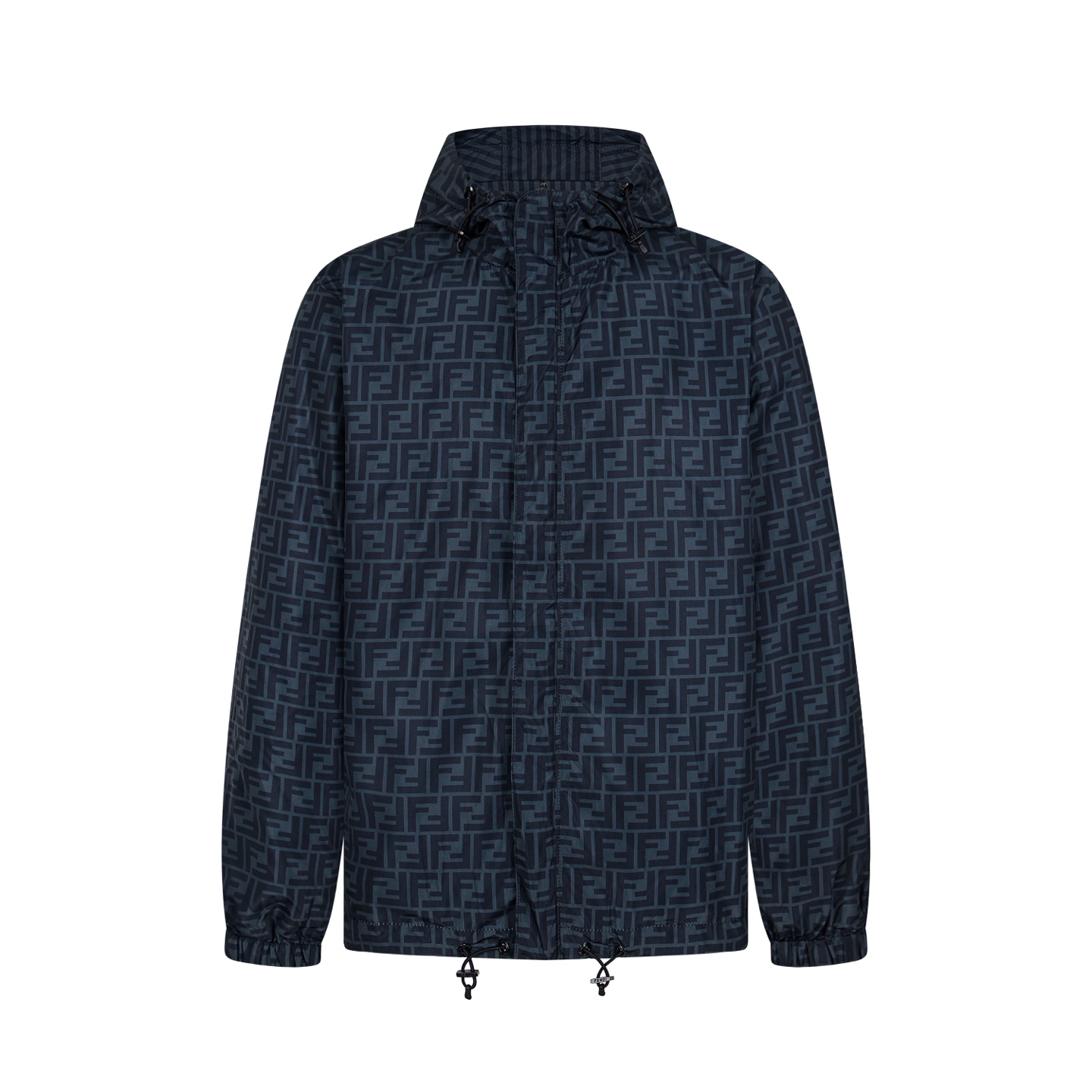 Fendi Reversible Logo Print Jacket | Striped and FF Jacquard | Versatile Style