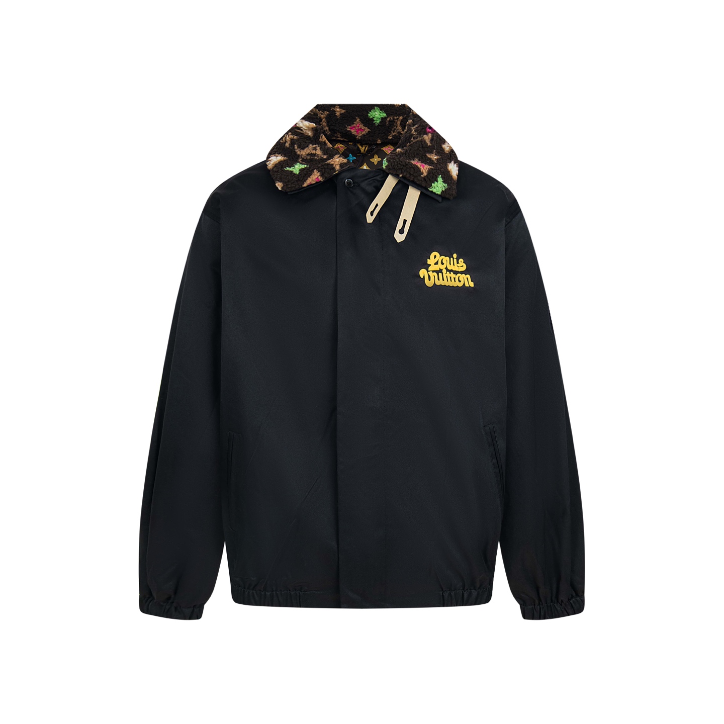 Veste Louis Vuitton X Tyler, Col Amovible en Laine et Motif Monogram