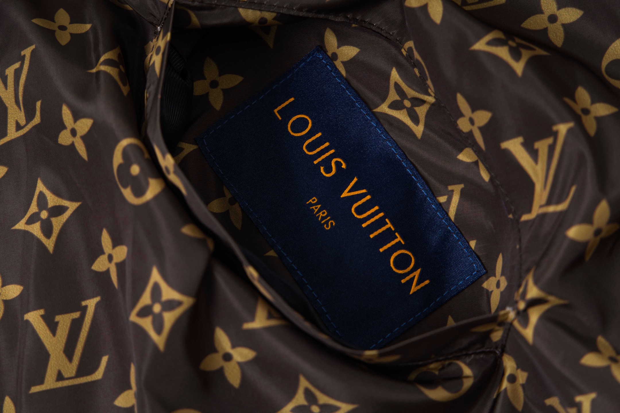 LouisVuitton/路易威登 25Fw棋盘格老花双面拉链外套