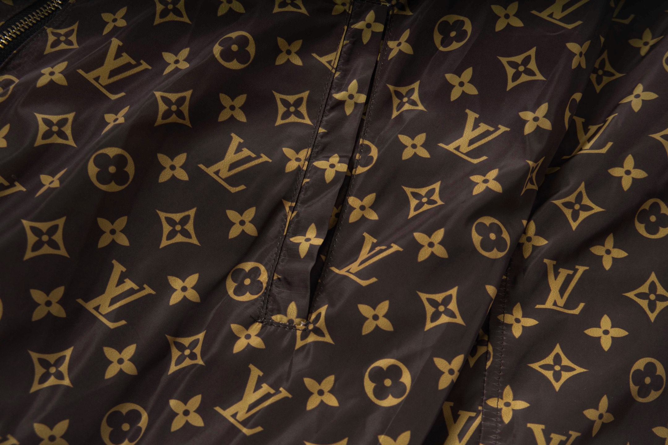 LouisVuitton/路易威登 25Fw棋盘格老花双面拉链外套