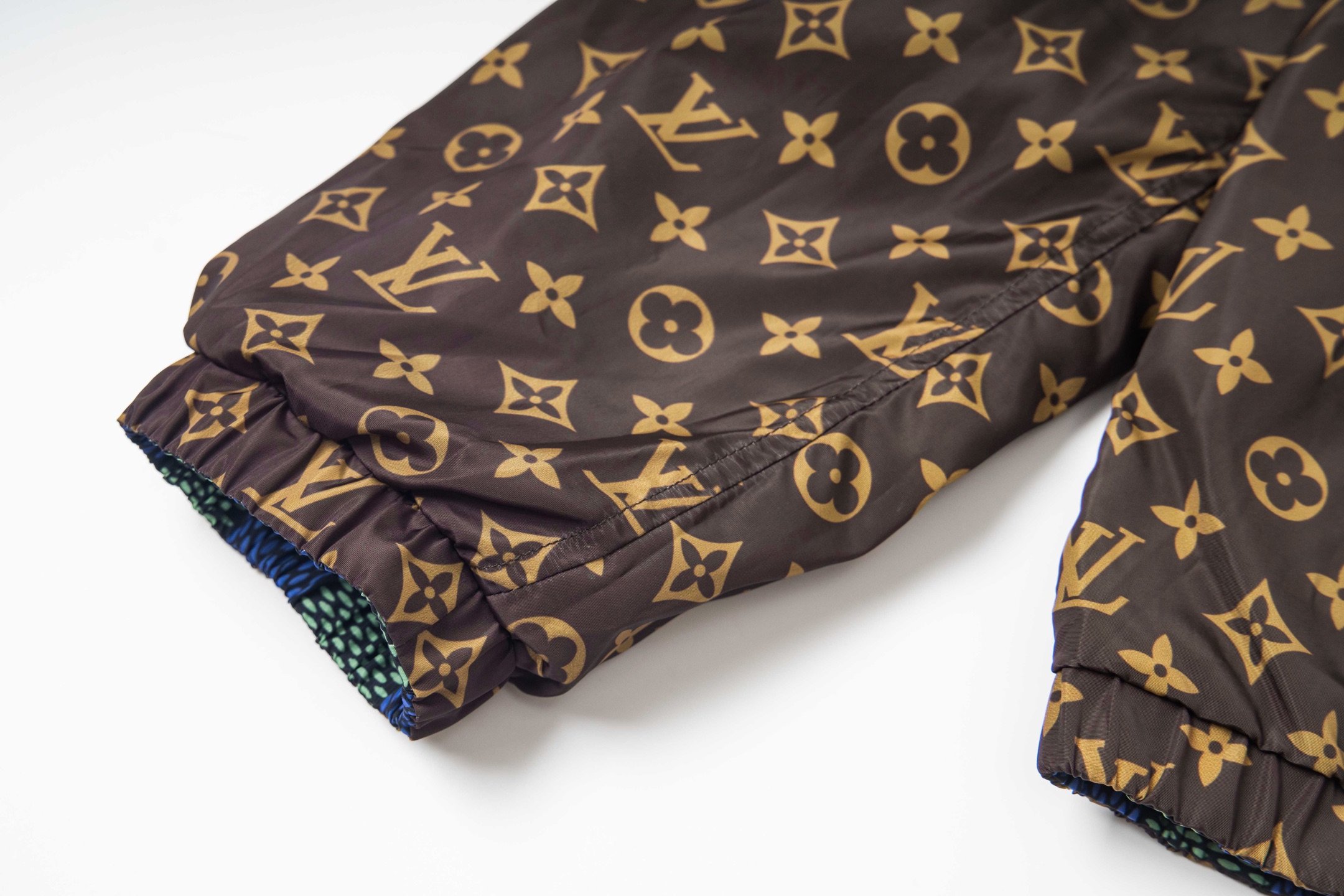 LouisVuitton/路易威登 25Fw棋盘格老花双面拉链外套