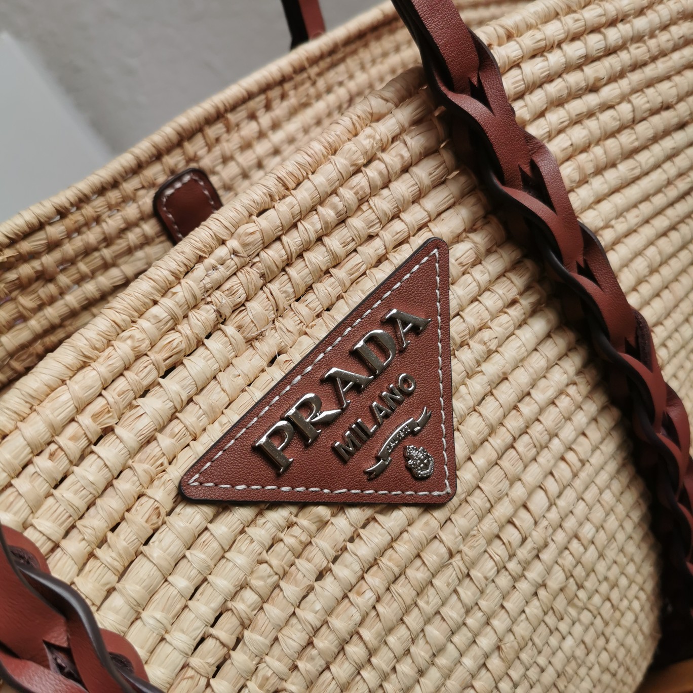 Prada 草编包的快乐｜ⓟⓡⓐⓓⓐ 系列1BG312菜篮子来啦～