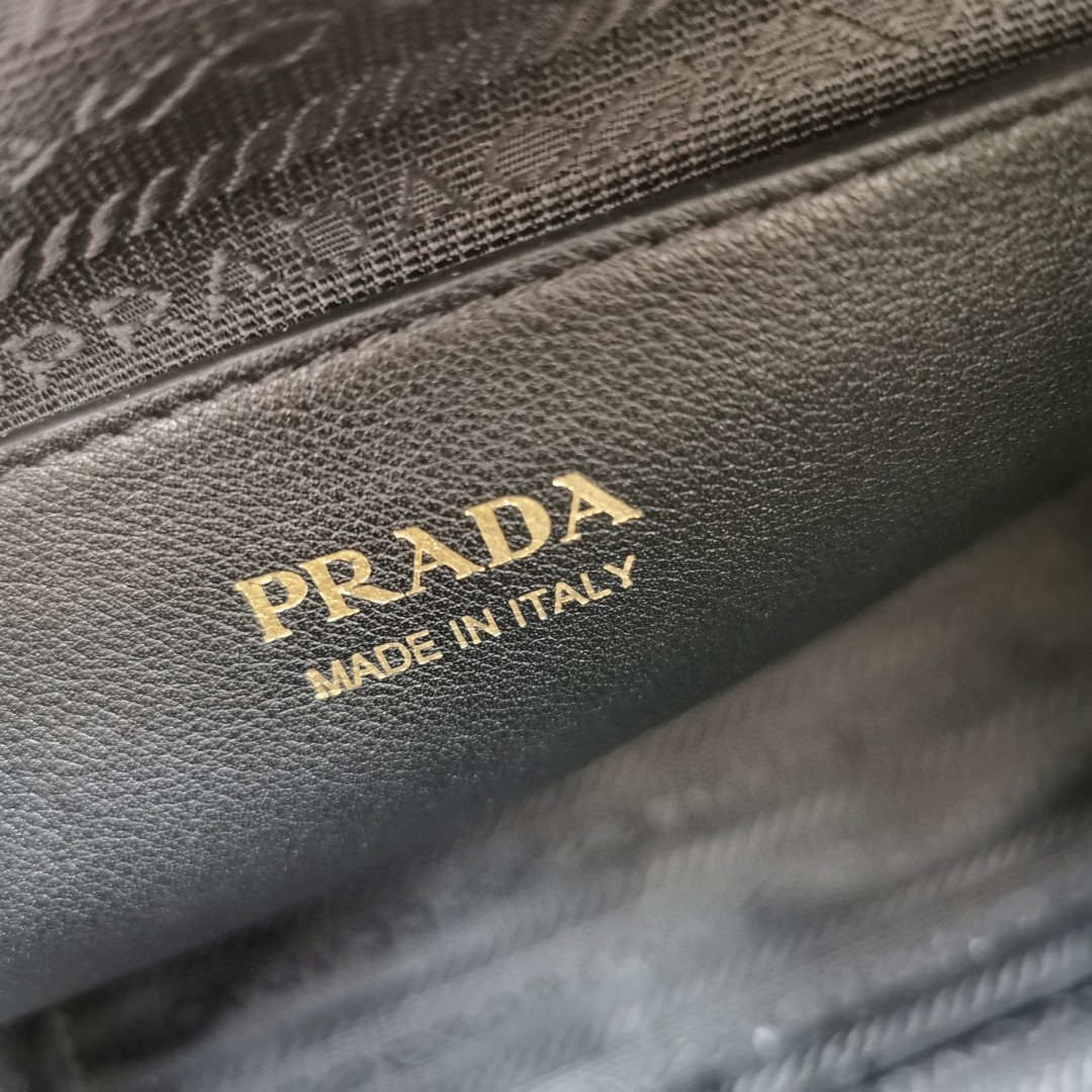 PRADA Bowling Bag 1BA451 Soft Grain Leather Shoulder Bag, Top Handle, and Crossbody 10 a1741589982811 2238