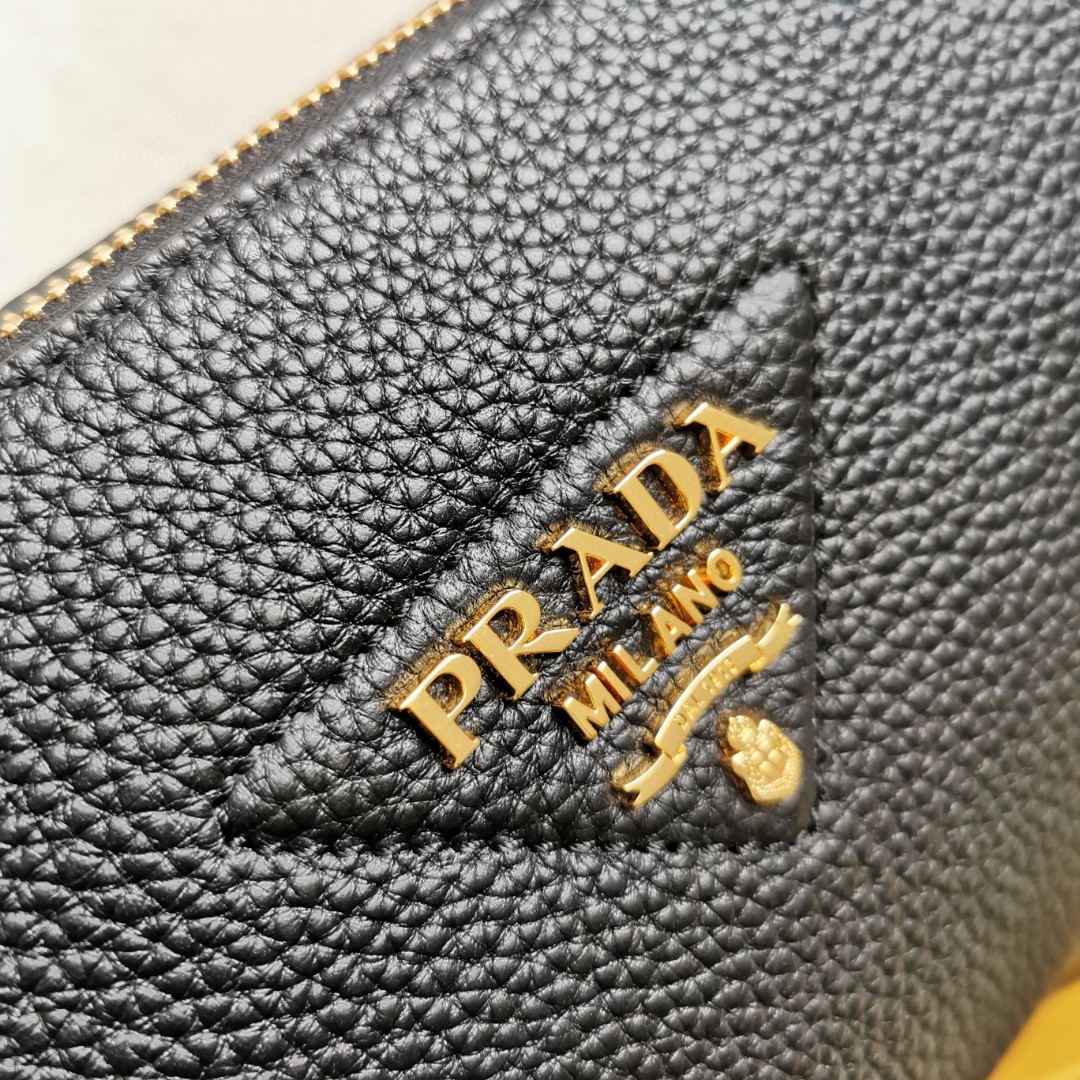 Prada 1BH194 Black Leather Shoulder Bag with Adjustable Strap 9 a1743486450068 0213