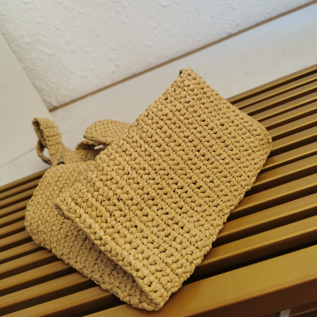 Prada Raffia Crochet Mini Tote Bag - Handcrafted Raffia Tote - Chic Summer Bag 7 a1743662840420 4010