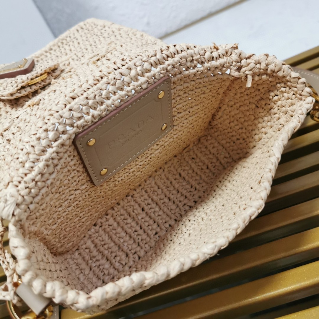 Prada Raffia Woven Flap Crossbody Bag Natural Raffia with Leather Strap 9 a1743662992922 3777