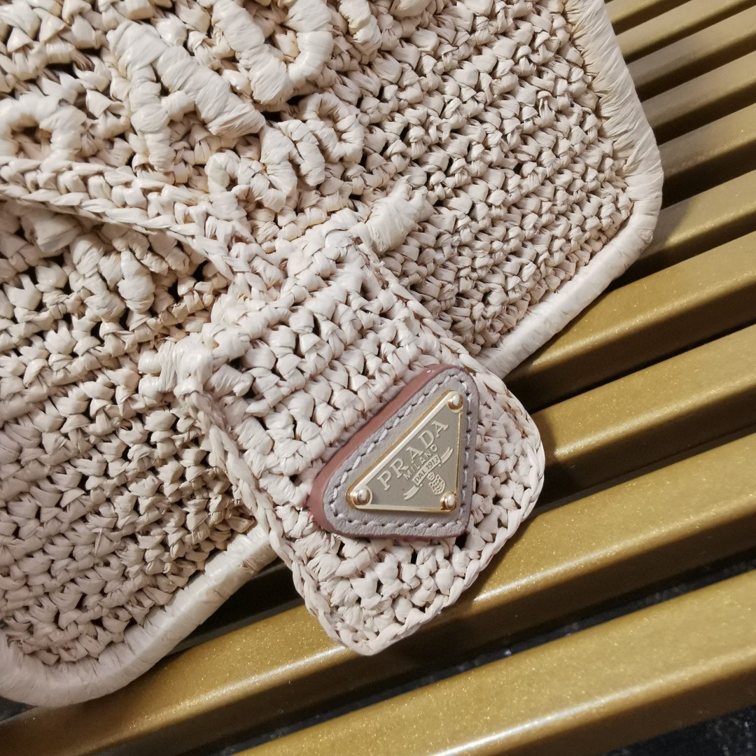 Prada Raffia Woven Flap Crossbody Bag Natural Raffia with Leather Strap 8 a1743662992924 4374