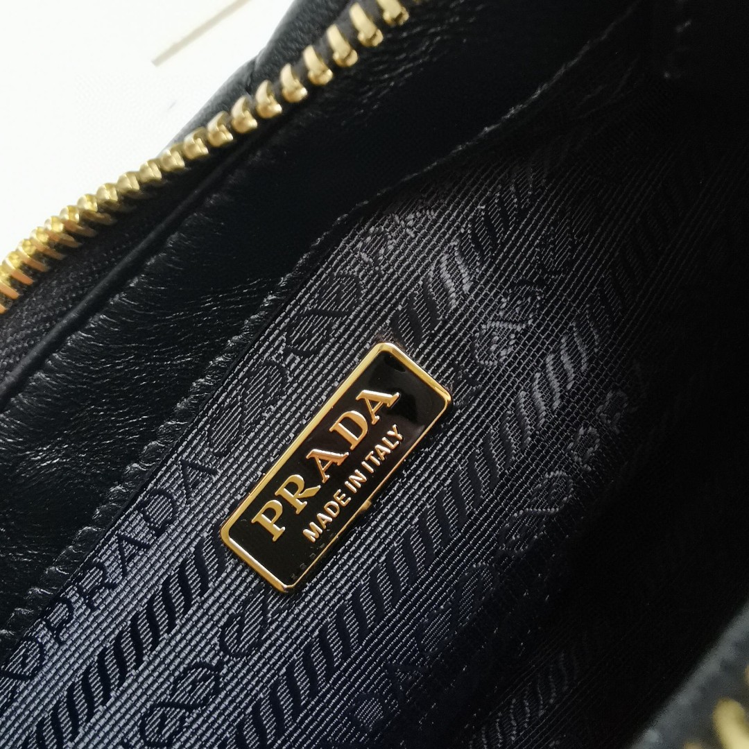 Prada Mini Hobo Bag in Black Quilted Leather with Adjustable Strap 10 a1743663177075 3344