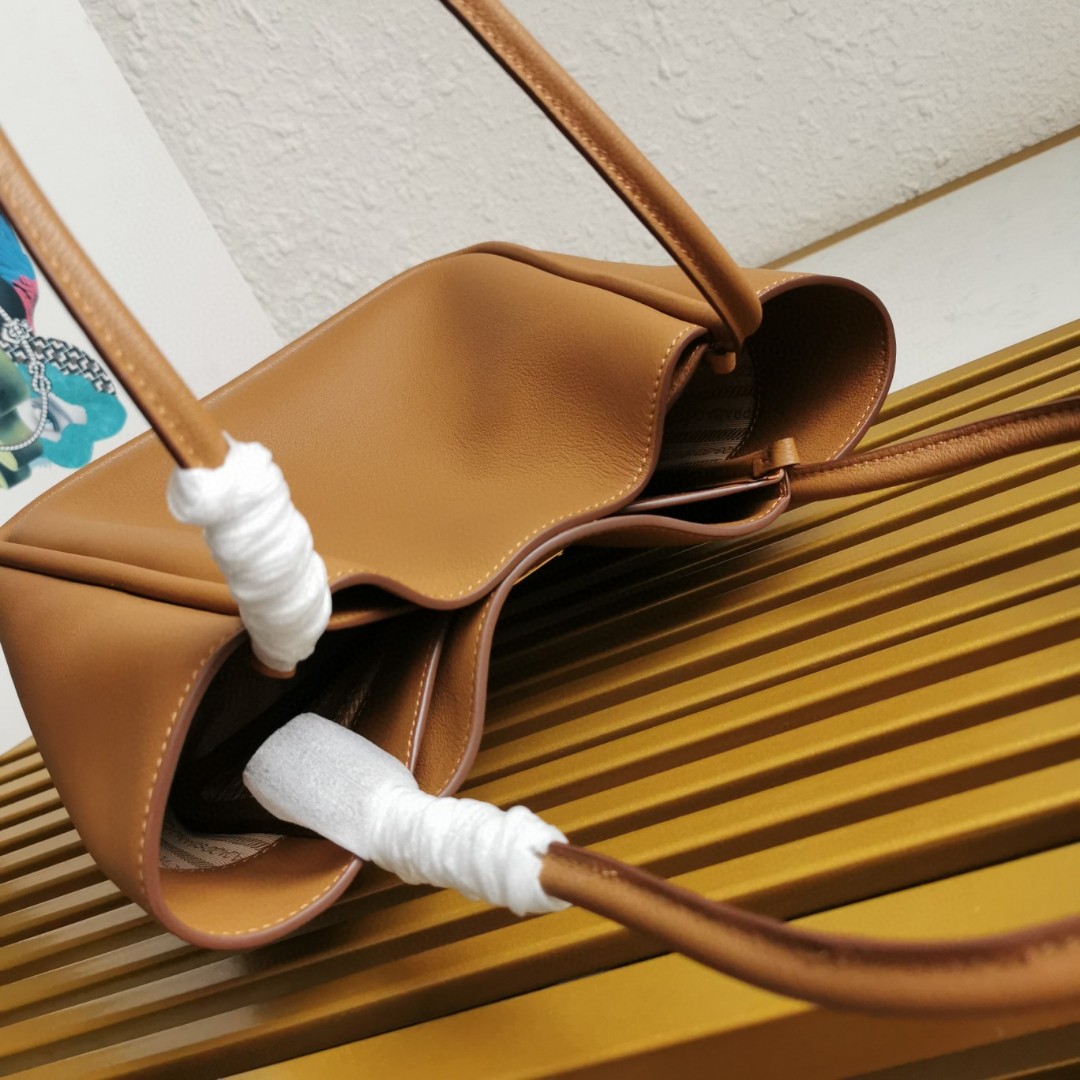 Prada 1BG539 Leather Shoulder Bag,Elegant Handbag, Tan 9.8x7.3x4.9 in 8 a1743663547472 2153