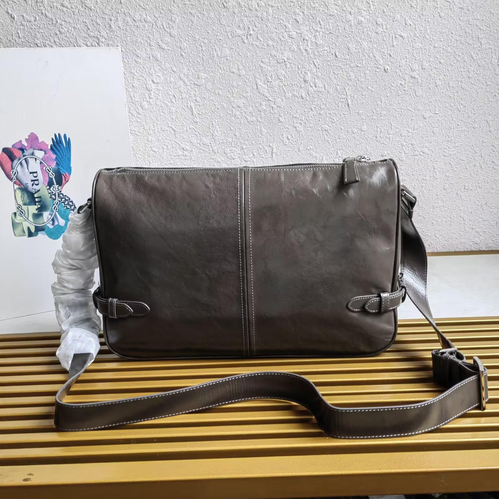 Prada 2VH187 Oil Wax Leather Messenger Bag with Adjustable Strap 5 a1744089221776 5527