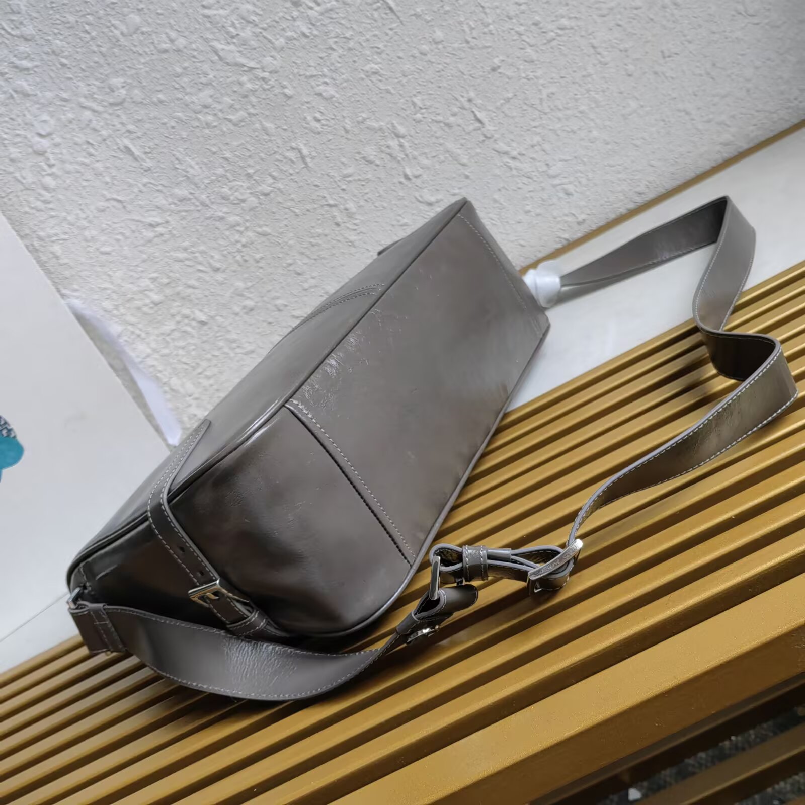 Prada 2VH187 Oil Wax Leather Messenger Bag with Adjustable Strap 4 a1744089221779 0014