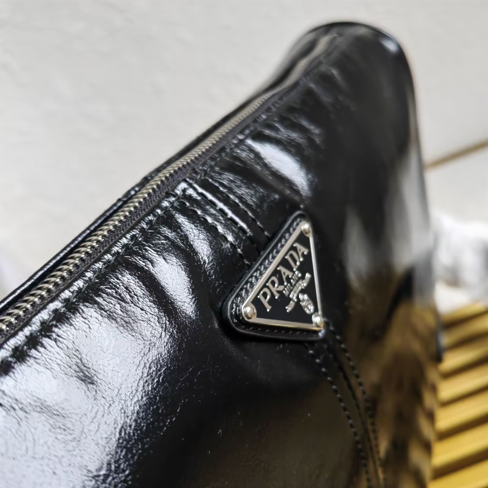 Prada Leather Messenger Bag - 2VH187, Adjustable Strap, Black 7 a1744089319242 7732