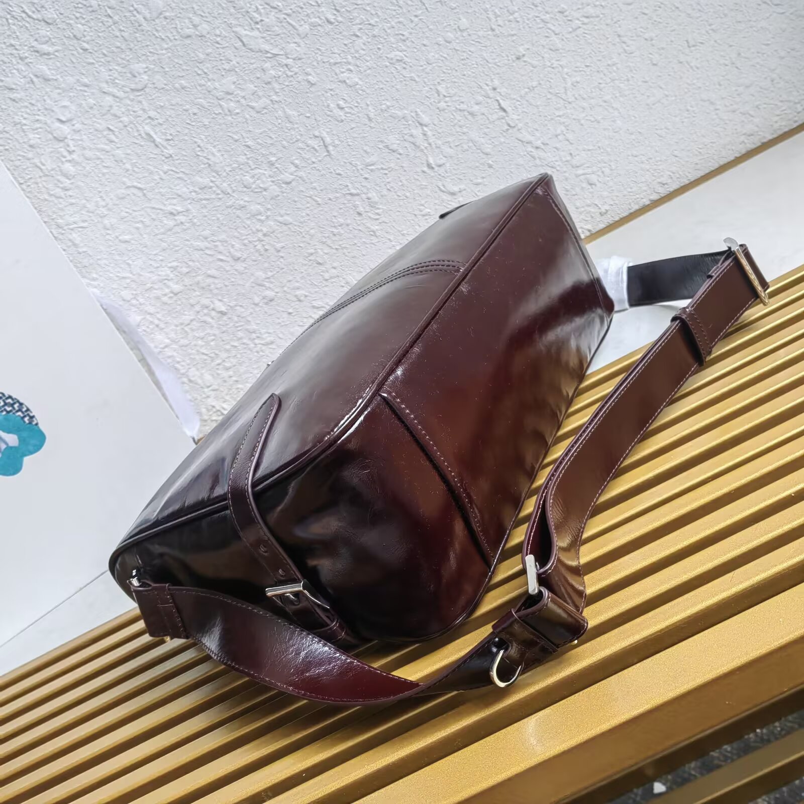 Prada Leather Messenger Bag - 2VH187 - Adjustable Shoulder Strap 3 a1744089583572 8235