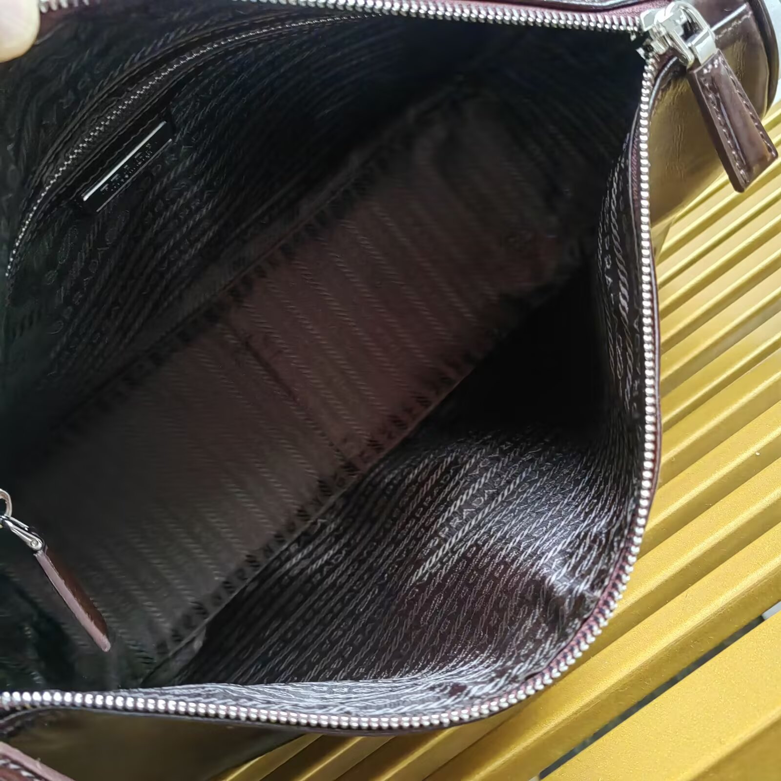 Prada Leather Messenger Bag - 2VH187 - Adjustable Shoulder Strap 9 a1744089590700 0427