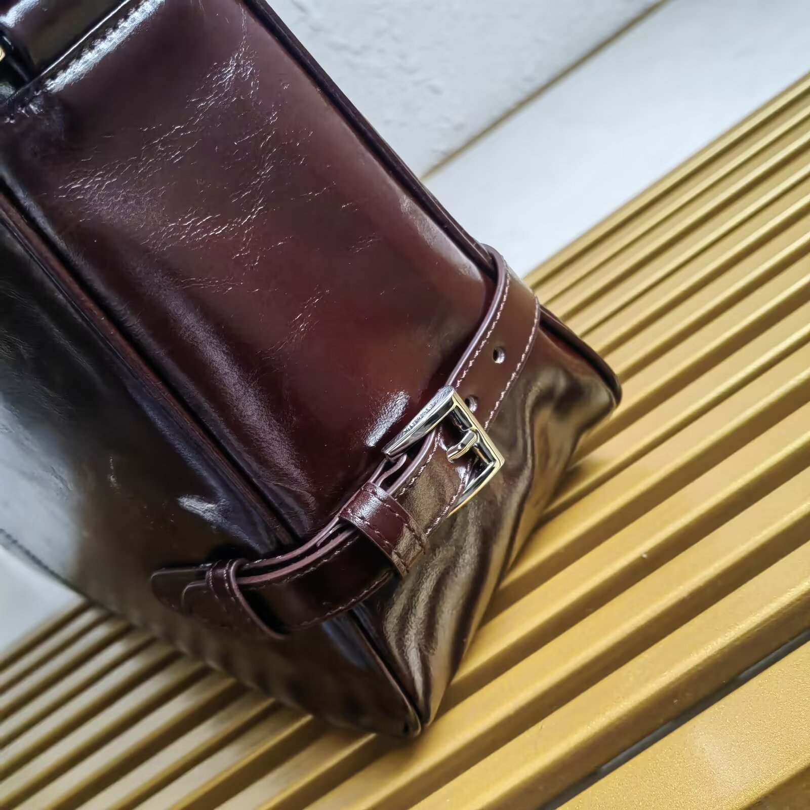 Prada Leather Messenger Bag - 2VH187 - Adjustable Shoulder Strap 7 a1744089592785 2401
