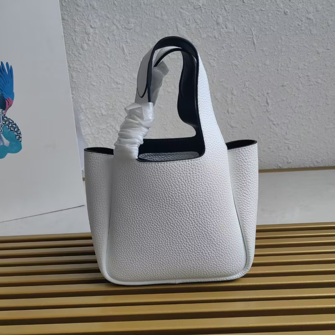 Prada Leather Mini Tote Bag with Metal Logo - Chic & Elegant 3 a1744260942711 2643