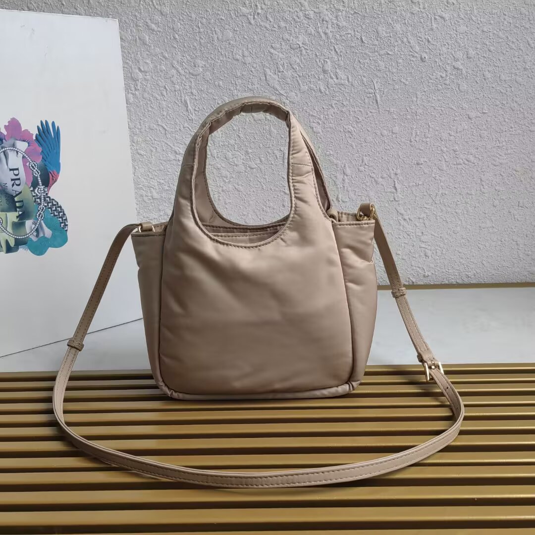 PRADA 1BA359 Small Basket Bag in Beige Nylon with Oversized Bow 4 a1744262302056 5572