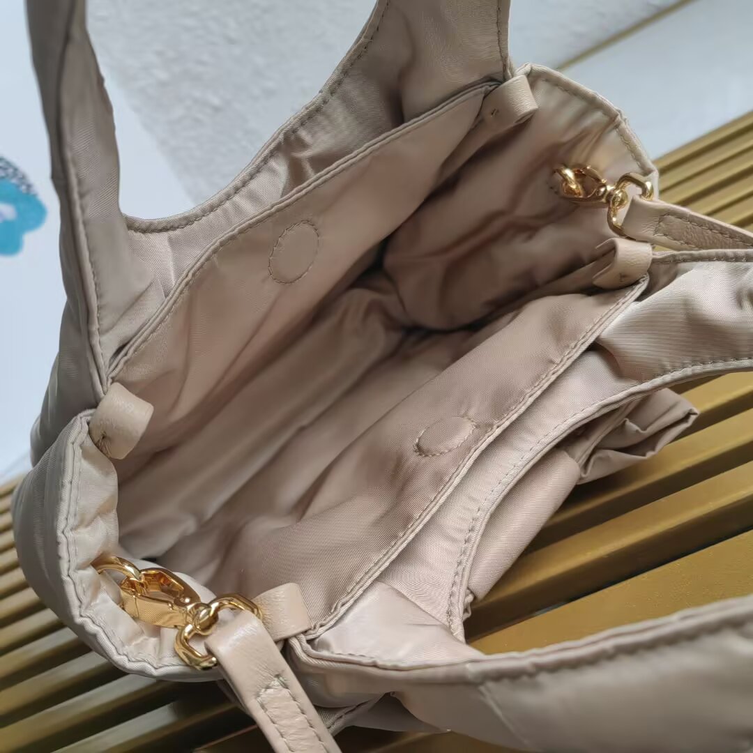 PRADA 1BA359 Small Basket Bag in Beige Nylon with Oversized Bow 9 a1744262310559 2265