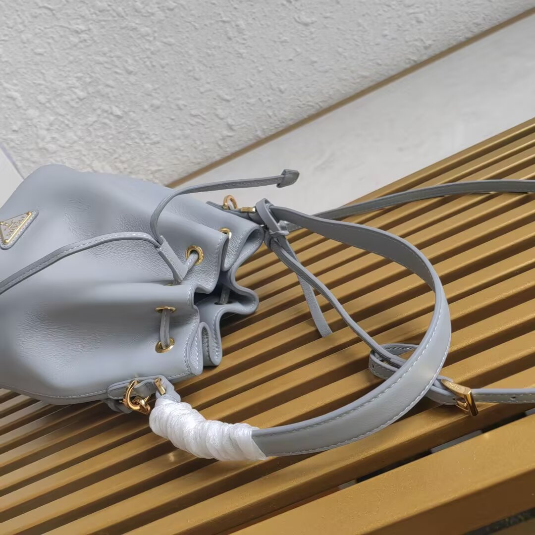 Prada Mini Bucket Bag Leather Handbag with Adjustable Shoulder Strap 5 a1744351822153 0652