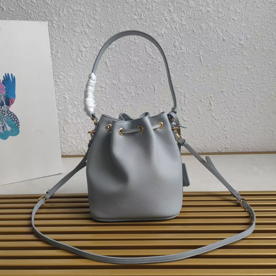 Prada Mini Bucket Bag Leather Handbag with Adjustable Shoulder Strap 3 a1744351822154 7035