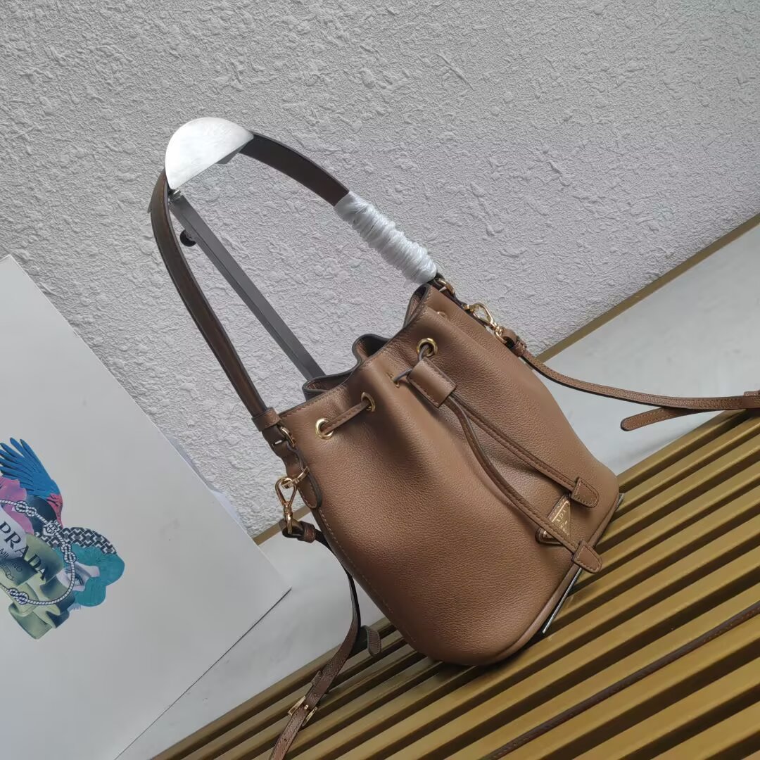 Prada Mini Bucket Bag in Leather with Adjustable Shoulder Strap 2 a1744351992882 8060