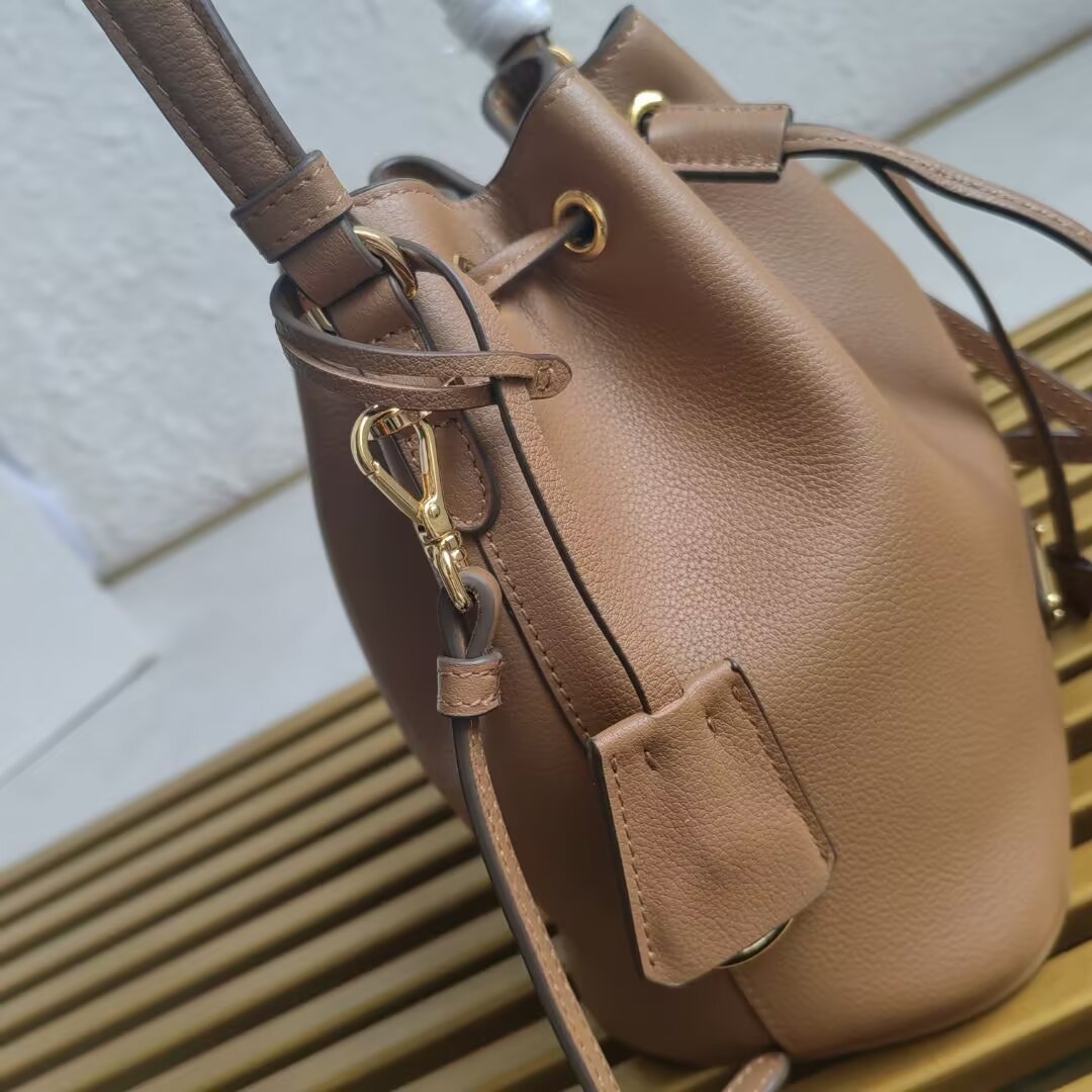Prada Mini Bucket Bag in Leather with Adjustable Shoulder Strap 8 a1744351997802 6237