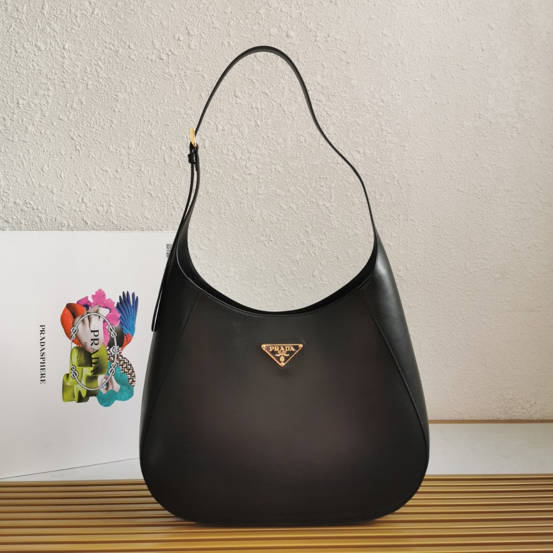 Prada Cleo Large Black Leather Shoulder Bag - Stylish and Functional 1 a1744607473489 7212