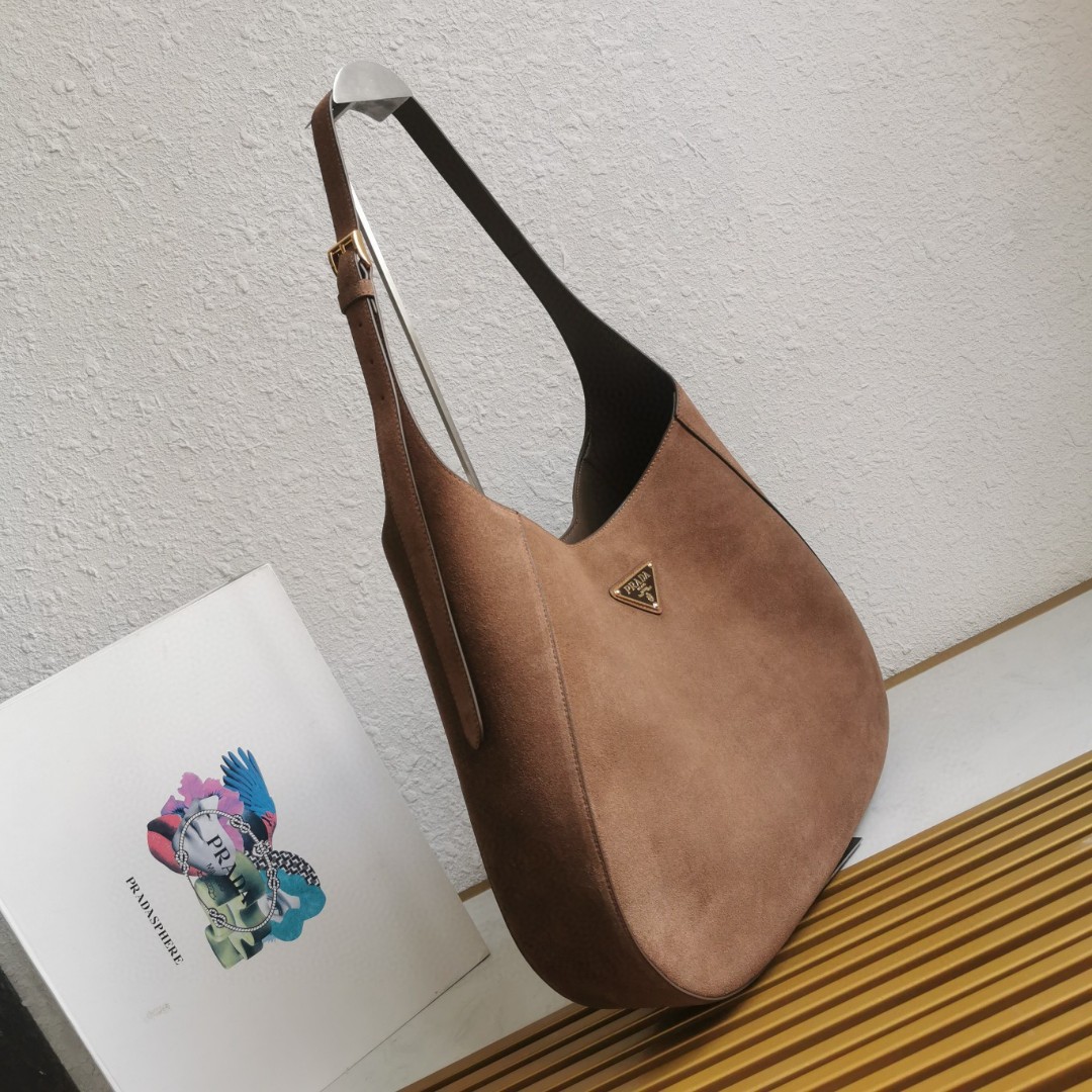 Prada Cleo Large Suede Shoulder Bag, Crossbody,1BC181 - Luxurious & Spacious 3 a1744607588937 5857