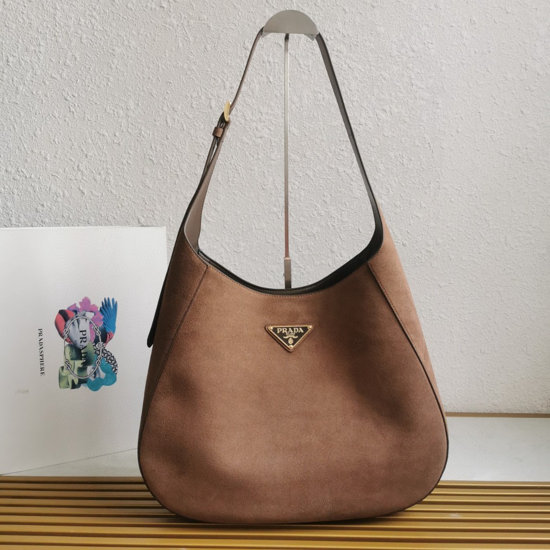 Prada Cleo Large Suede Shoulder Bag, Crossbody,1BC181 - Luxurious & Spacious 2 a1744607588938 3818