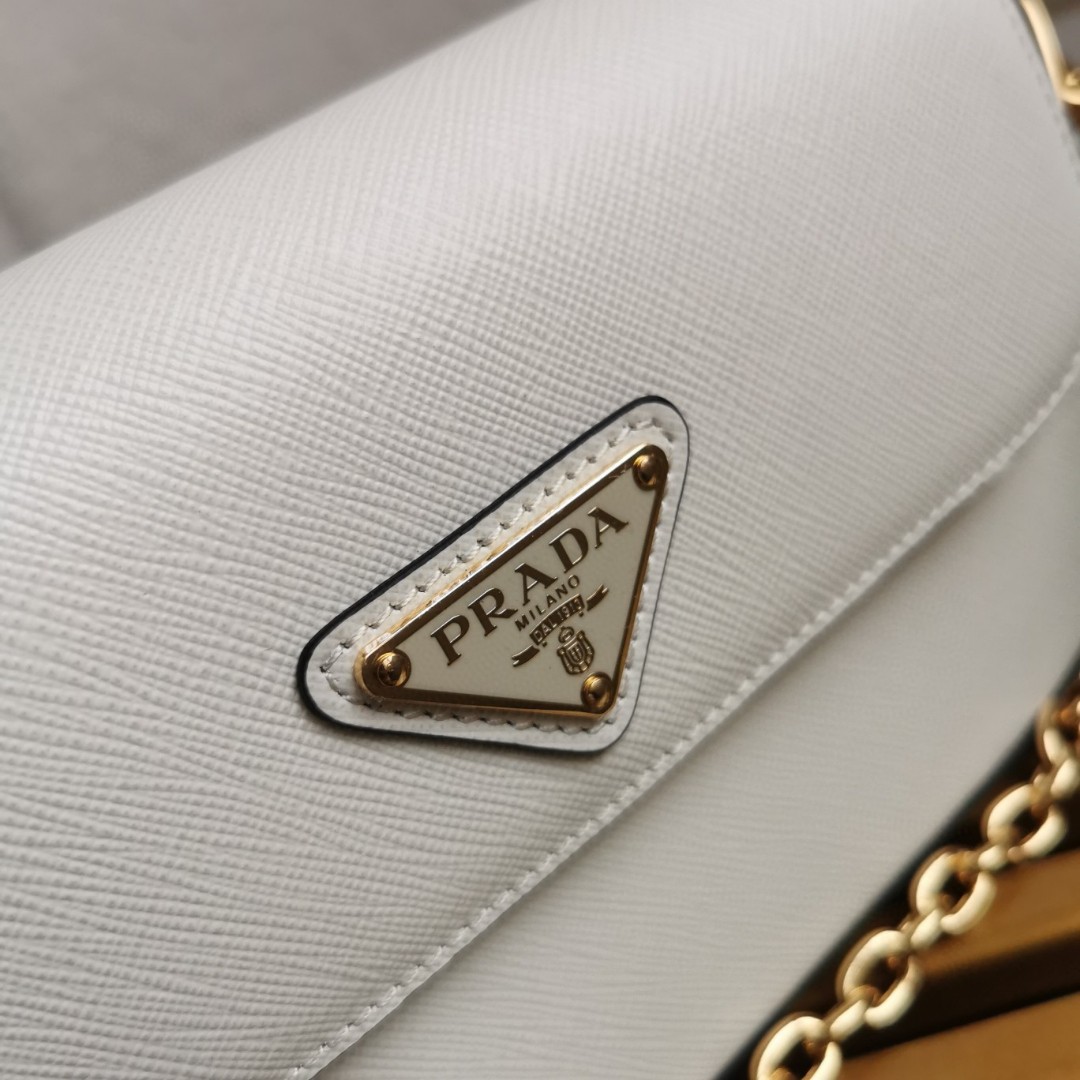 Prada Saffiano Leather Flap Shoulder Bag with Chain Strap 6 a1744780736115 3201