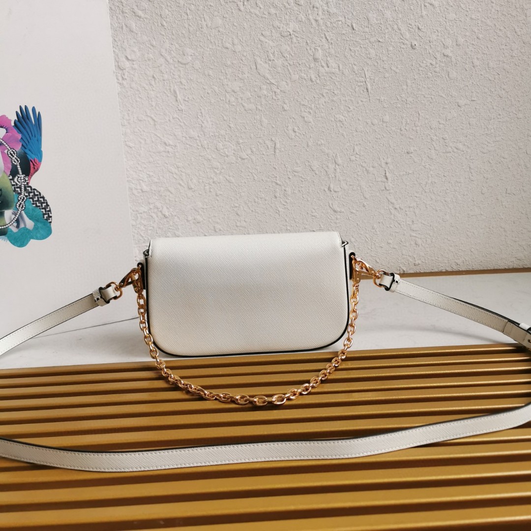 Prada Saffiano Leather Flap Shoulder Bag with Chain Strap 5 a1744780736126 4506