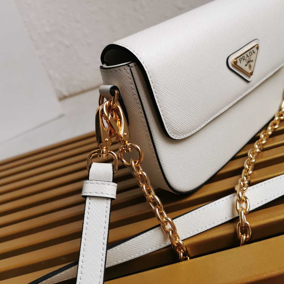 Prada Saffiano Leather Flap Shoulder Bag with Chain Strap 7 a1744780741648 3718
