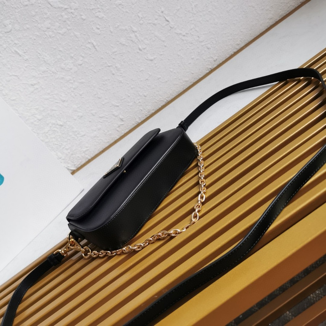 Prada Saffiano Leather Flap Shoulder Bag with Chain Strap - Stylish & Versatile 4 a1744780797566 4661