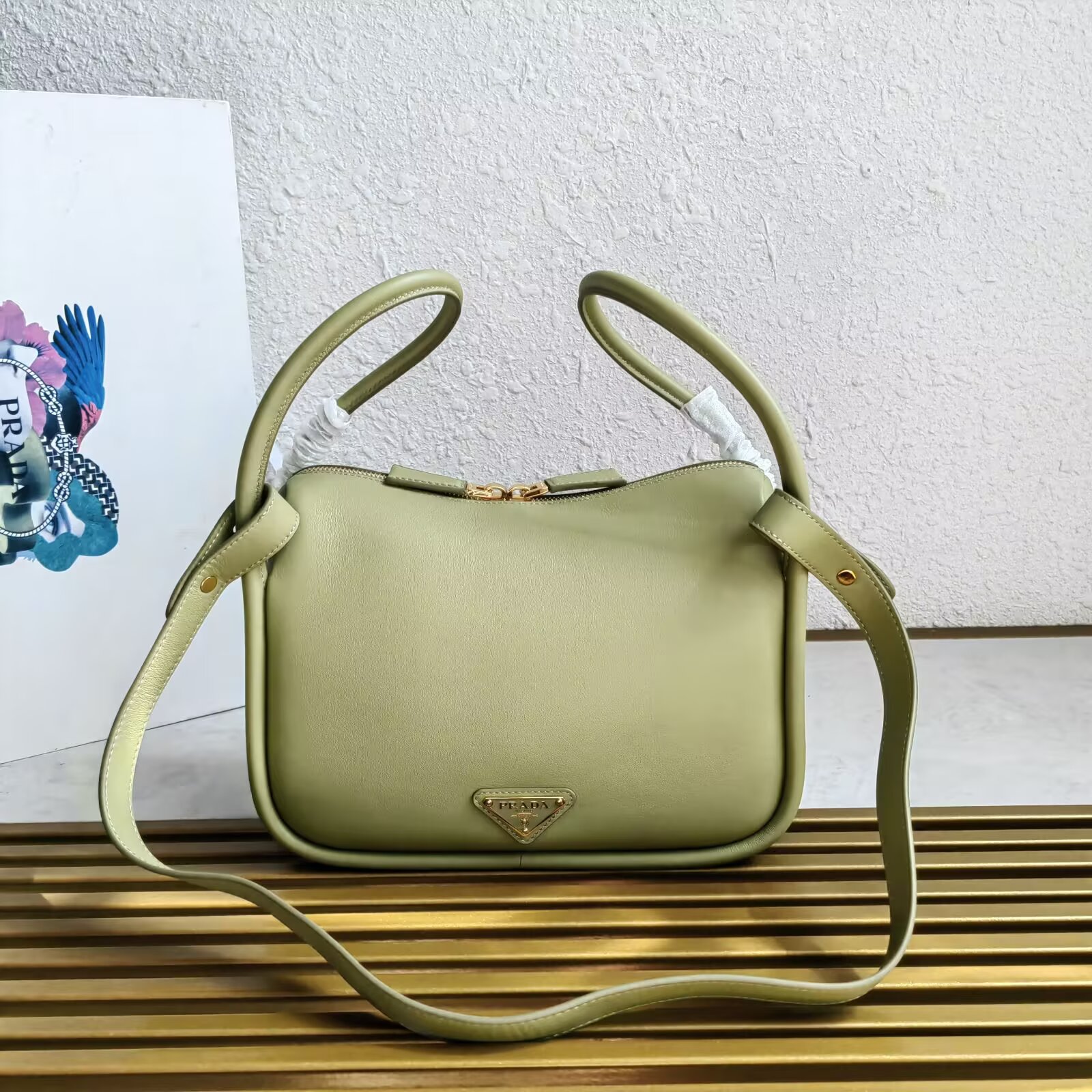 Prada Bowling Bag in Soft Grain Leather with Detachable Shoulder Strap 2 a1744783626734 8887