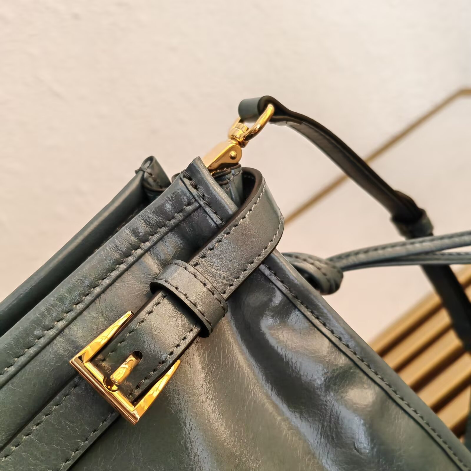 Prada 1BA433 Large Leather Tote Bag with Detachable Shoulder Strap 5 a1744953390002 0355