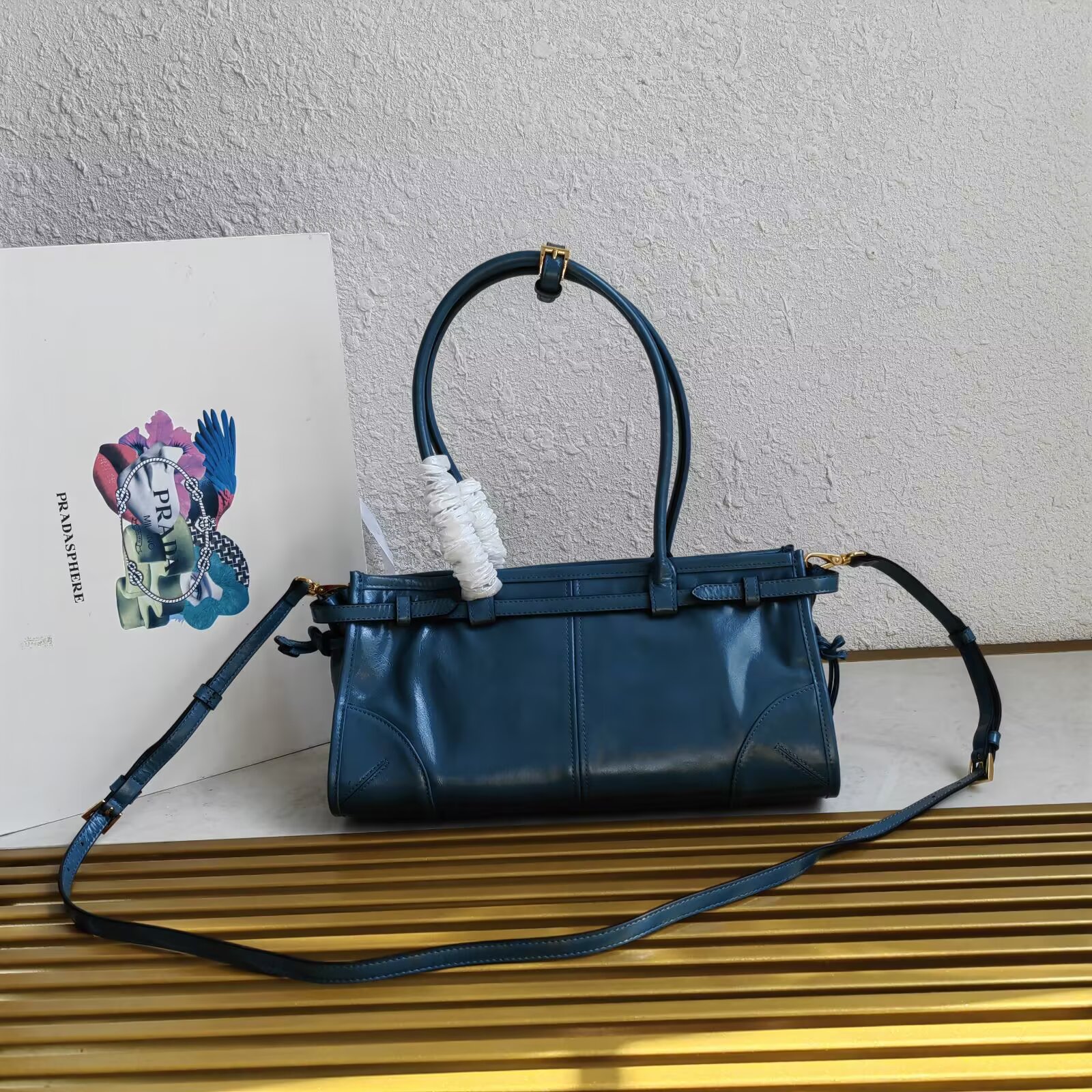 Prada 1BA426 Small Leather Handbag with Detachable Shoulder Strap 4 a1744953777558 0104