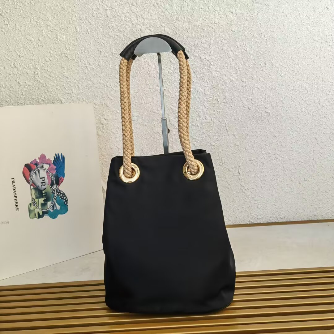 Prada Re-Nylon Bucket Bag with Rope Handle - Model 1BE082 4 a1745211529563 7774
