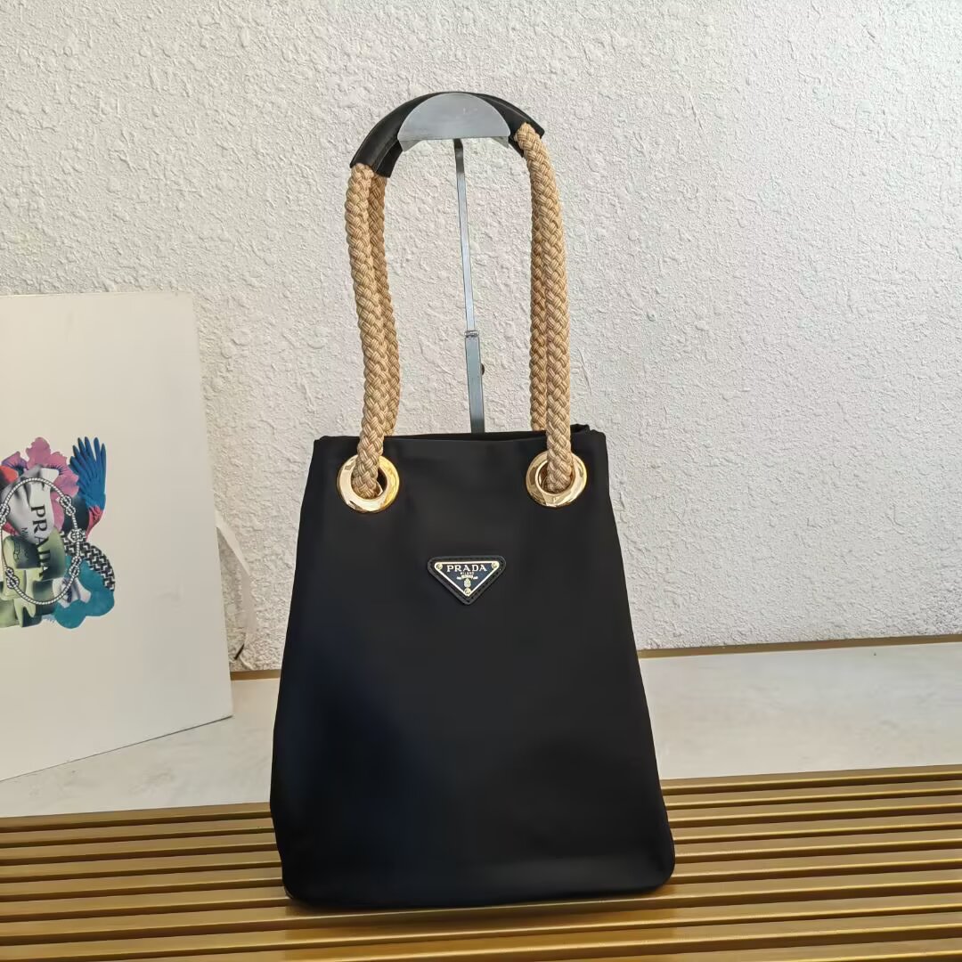 Prada Re-Nylon Bucket Bag with Rope Handle - Model 1BE082 2 a1745211529564 0620